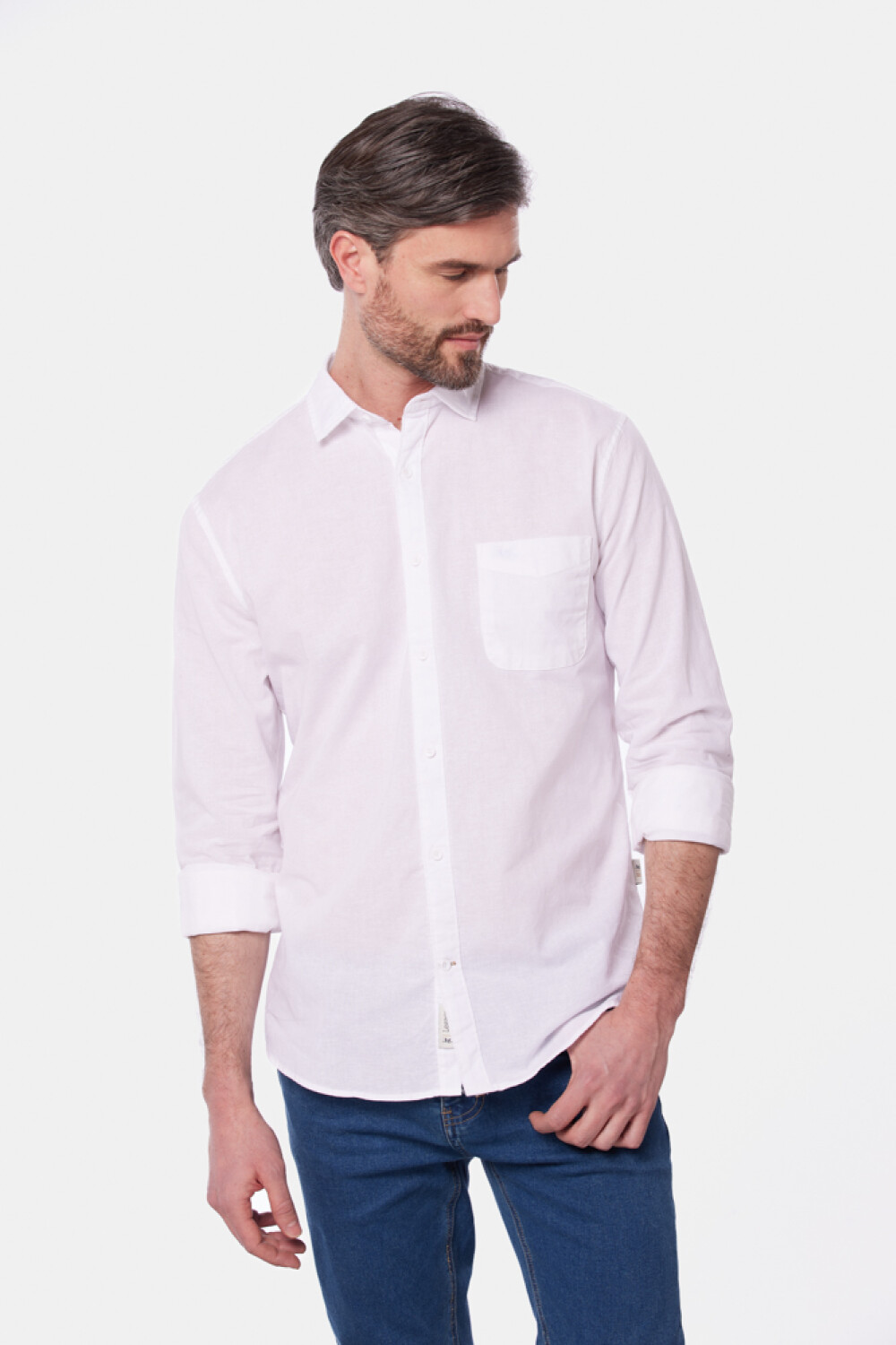 CAMISA DE LINO Blanco