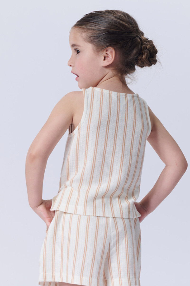Musculosa tejida Tostada
