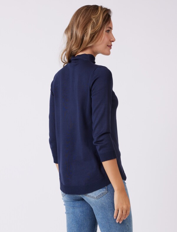 Buzo Mock Neck MARINO