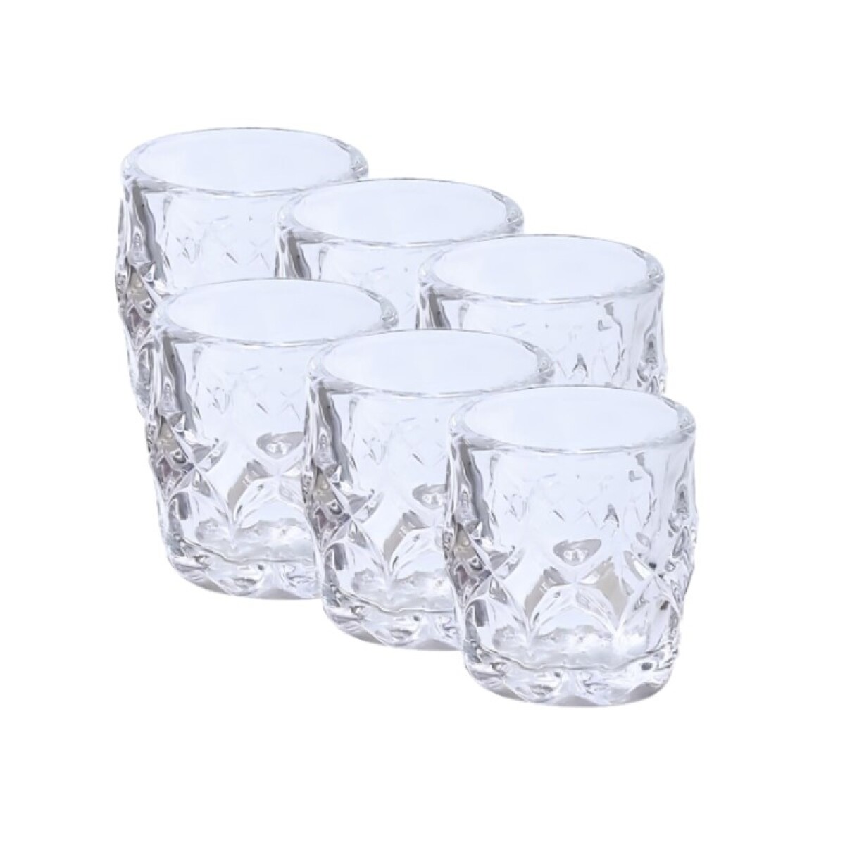 Vaso de vidrio x6 unidades - Vaso De Vidrio X6 Unidades 