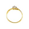 Anillo Corazón-Oro bajo-Piedra Zirconia-AN8060 conpiedra