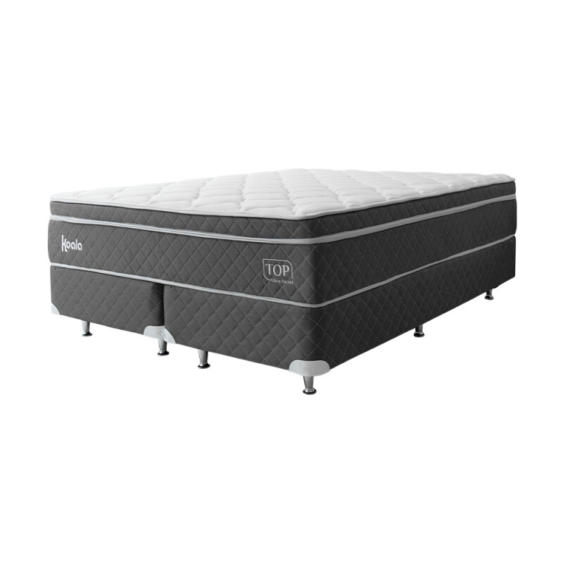 Sommier Koala Top Visco Pk 200X200 Base+ Colchón+Cabecera Sommier Koala Top Visco Pk 200X200 Base+ Colchón+Cabecera