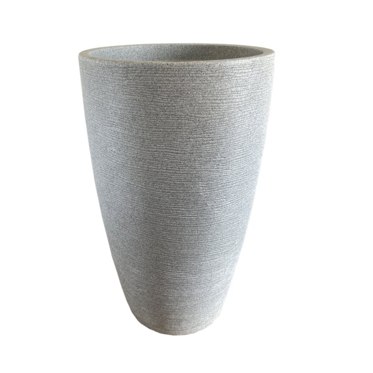 MACETA AMSTERDA GRAPHITO 35x65 GRIS CLARA EFECTO PIEDRA 