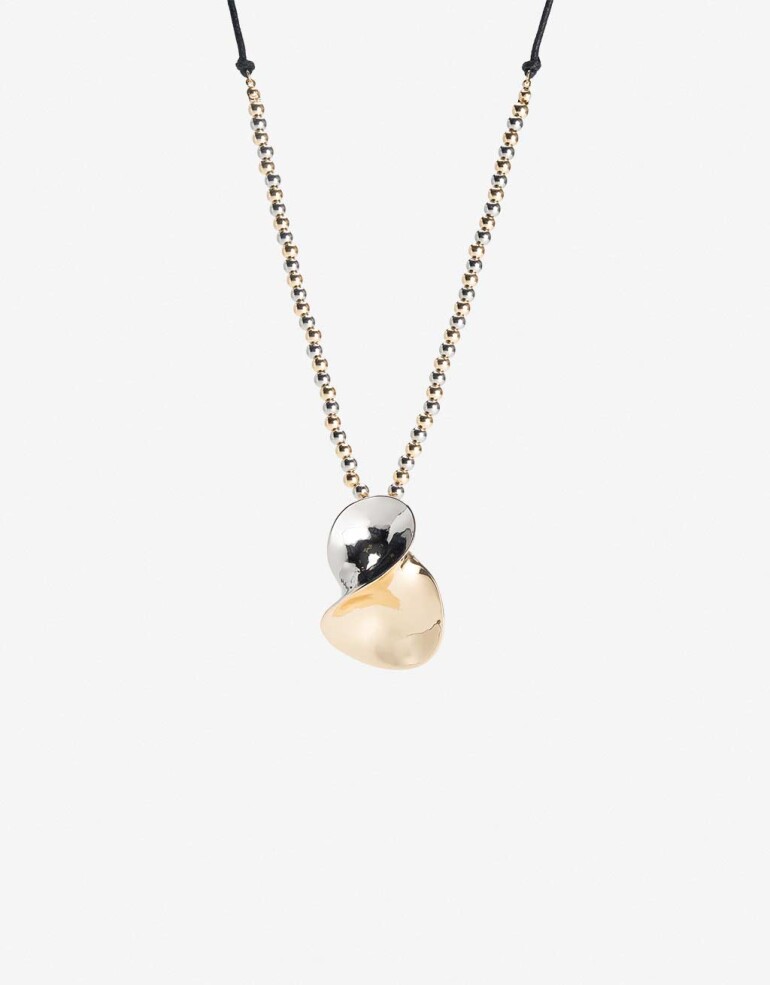 Collares Largos Metal Collar Largo Dije Biplating - Dorado