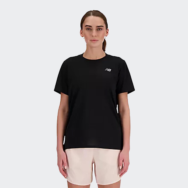 Remera New Balance Short Sleeve Negro