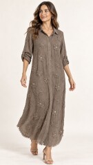 VESTIDO CAMISERO ALEM Visón