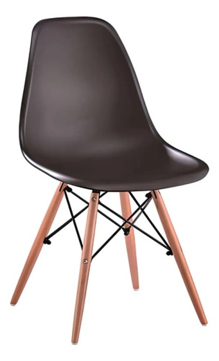 Silla Comedor Cocina Eames Muy Reforzada Premium Nórdica - Negro 1 