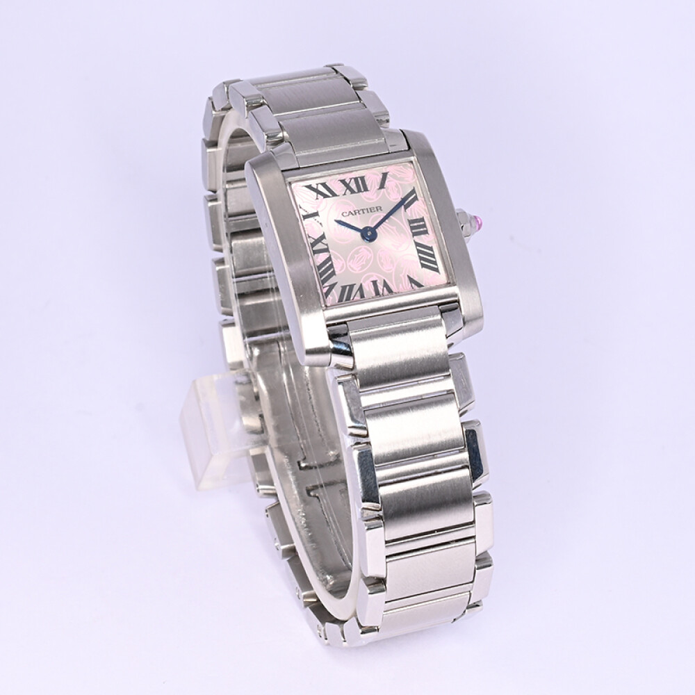 Cartier Tank Francaise small Happy Birthday W51031Q3 Acero inoxidable con caja y papeles Cartier Tank Francaise small Happy Birthday W51031Q3 Acero inoxidable con caja y papeles