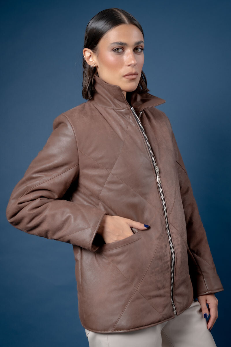 Puffer lia Chocolate gastado