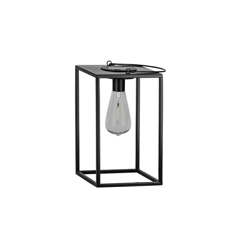 Luminaria decorativa solar tipo farol LED 0,12W cálida EG3841