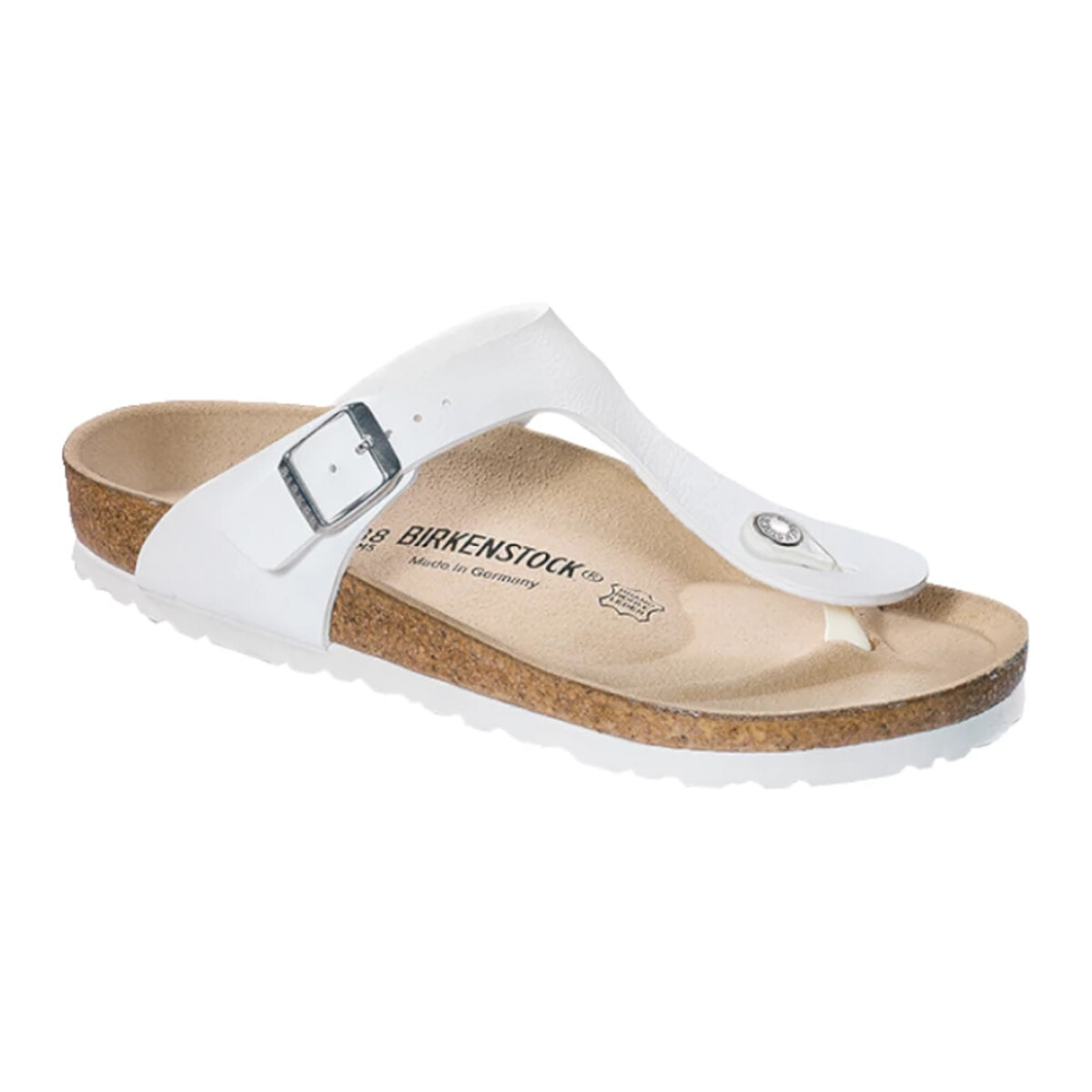 Sandalia Gizeh Birko-Flor - Estrecho - Blanco 