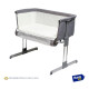 Cuna Mecedora Para Bebe Colecho Moises Con Ruedas Ajustable Gris