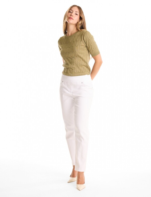 Jegging Denim Premium & Confort Total BLANCO