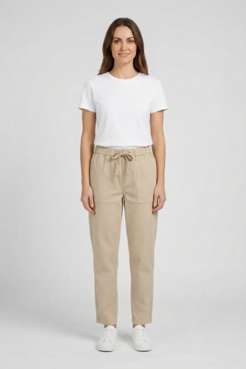 Pantalon jogger BEIGE