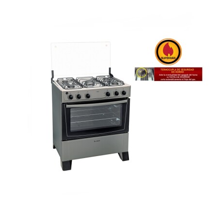 Cocina a Gas con Grill 5H James C 150 B Acero Inoxidable - 3151 001