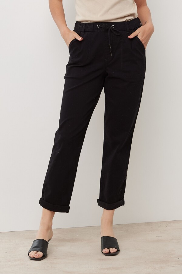 Pantalon Cargo Straight NEGRO