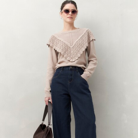 SWEATER SILVI Tostado