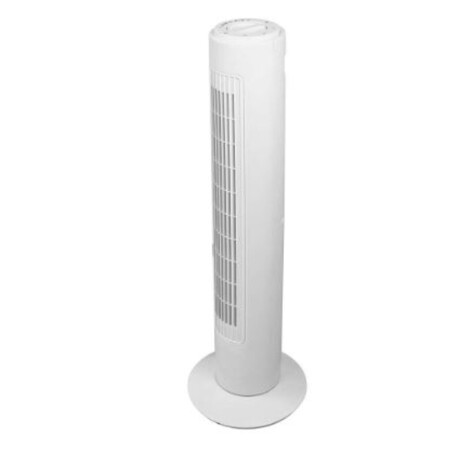 Ventilador Torre Vertical 3 Velocidades c/Oscilación y Timer Blanco