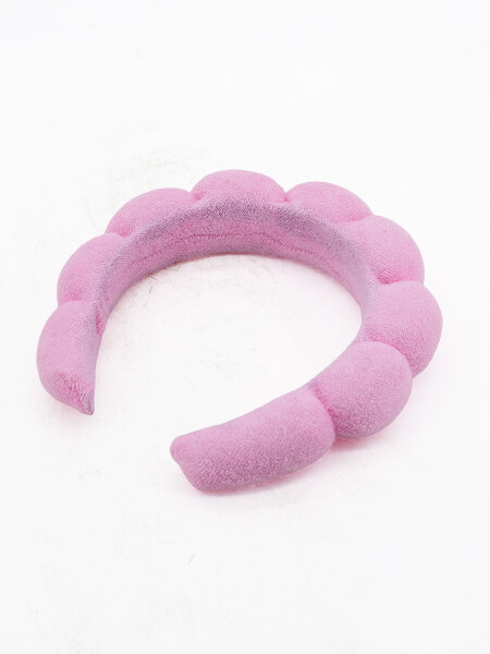 SET VINCHA PARA MAQUILLAJE ROSADO