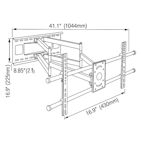 Soporte Para Tv Unique Giratorio 43" a 90" 80Kg RC-1XG Soporte Para Tv Unique Giratorio 43" a 90" 80Kg RC-1XG