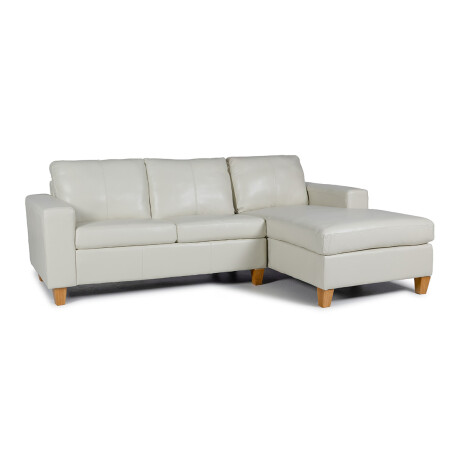 Rinconera Royale - Cuero Básico - Chaise Derecho 509 (Off White)
