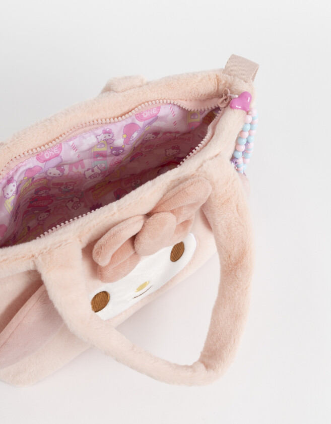 Mochilas y Carteras Infantiles Shopper Peluche "my Melody" - Combinacion Multicolor