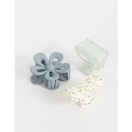 Set De Broches Combinacion Tricolor