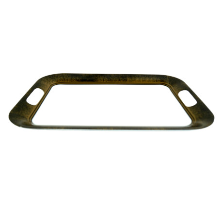 BANDEJA RECTANGULAR MELAMINA LINEA DORADA BANDEJA RECTANGULAR MELAMINA LINEA DORADA