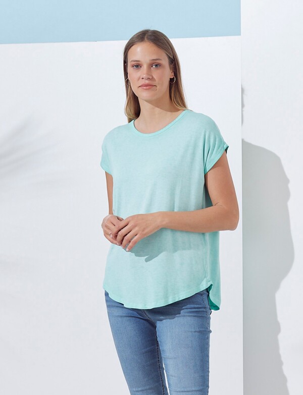 Remera Modal VERDE AGUA