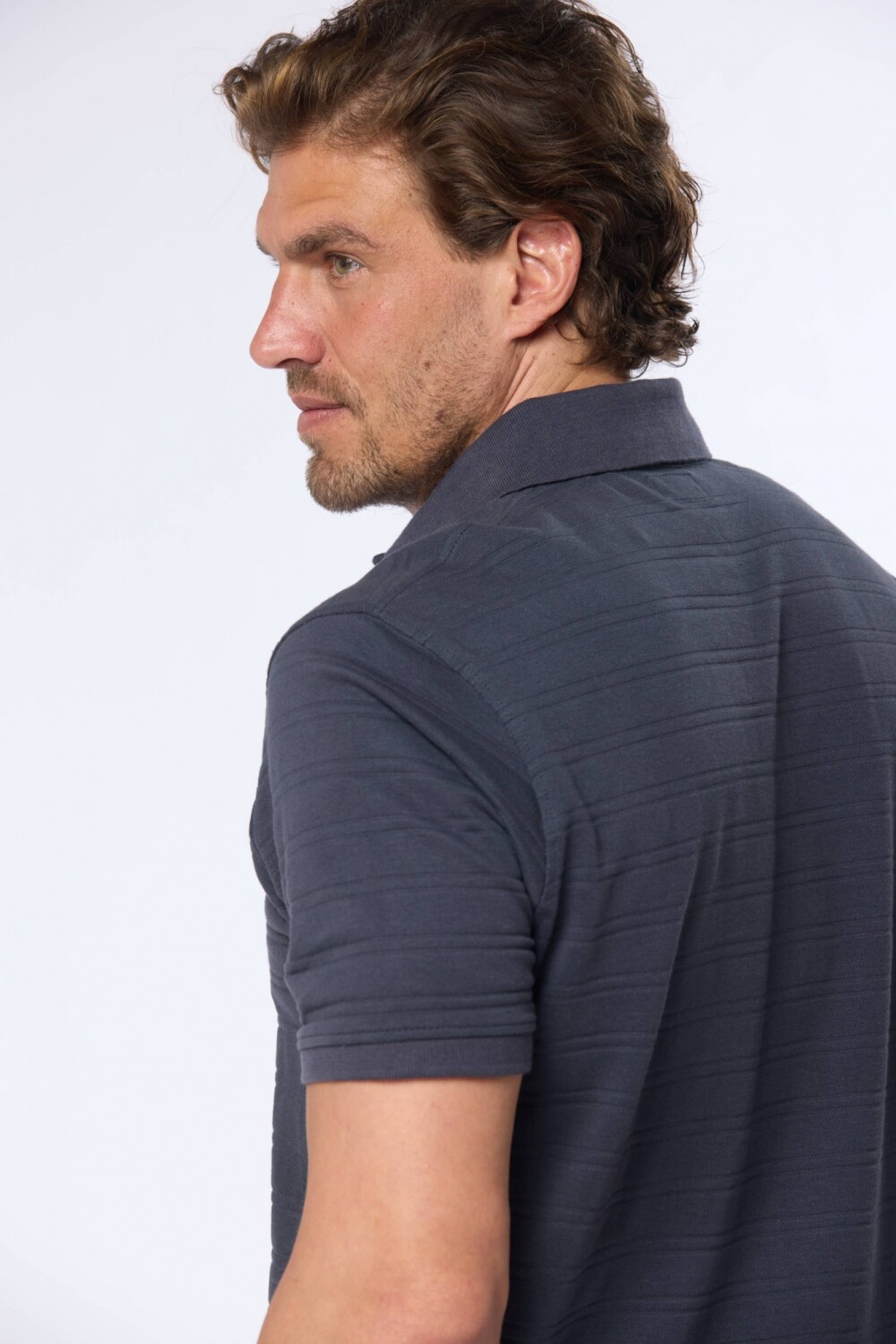 REMERA POLO LISA Azul
