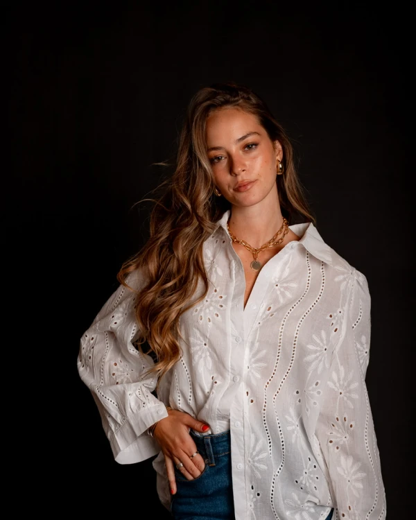 Camisa Lucienne blanco