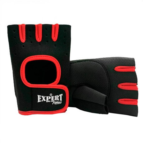 Guantes De Neopreno Mancuerna Barra Pesas Gym Fitness Rojo