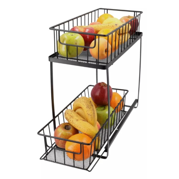 Organizador multiuso Cocina baño Oficina Alacena 2 Estantes Cajones extraibles IMBACK CAN012 Organizador multiuso Cocina baño Oficina Alacena 2 Estantes Cajones extraibles IMBACK CAN012
