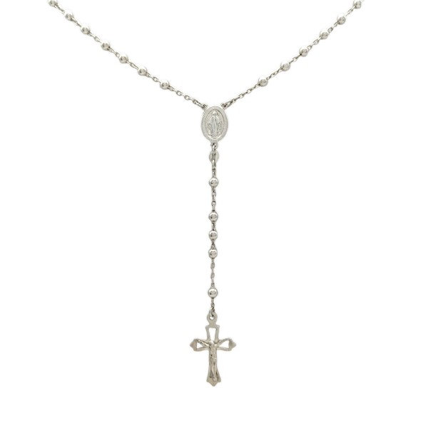 Rosario Virgen Milagrosa - Plata 925 - Sin piedra - RO3002 sinpiedra