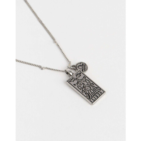 Cadena Con Dije De Zodíaco Cáncer Plateado