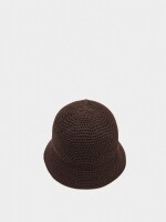 Sombrero Bucket De Punto marron