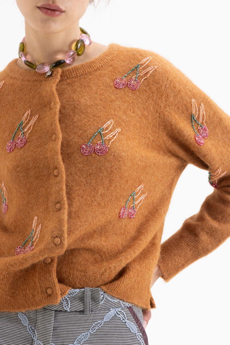 CARDIGAN CHERRY Chocolate