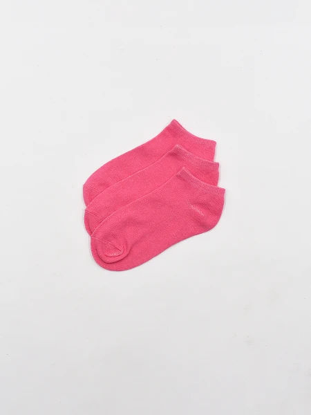 SOQUETE PACK X3 FUCSIA