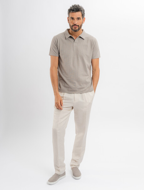 Pantalon lino crudo