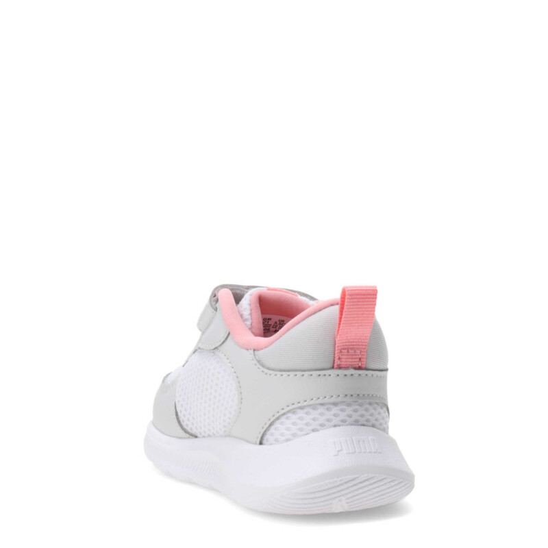 Championes Infantiles Puma Blanco - Gris - Rosa