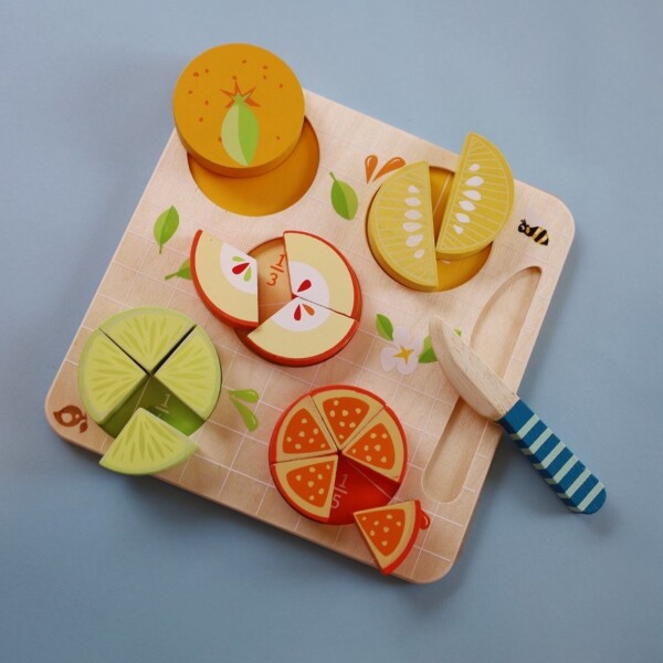 Juguete Fracciones De Cítricos Tender Leaf Madera Niños Juguete Fracciones De Cítricos Tender Leaf Madera Niños