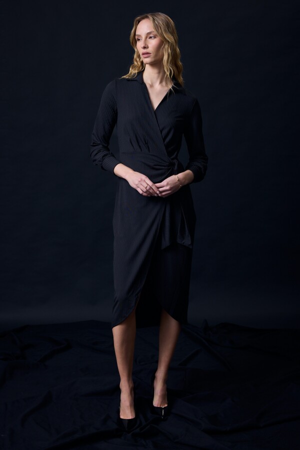 Vestido Cruzado NEGRO