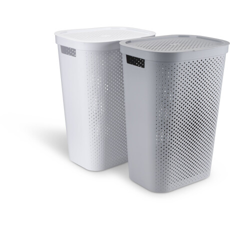 Cesta Para Ropa Infinity Plastico Blanco
