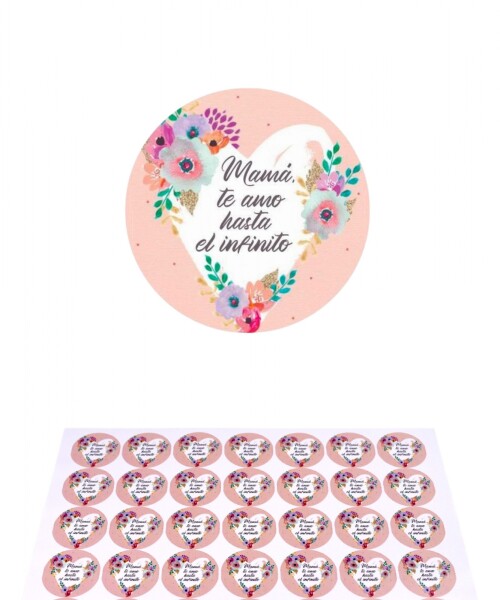 Stickers día de la madre plancha DISEÑO 9