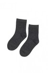 Medias Kids Rib Lisas Gris Oscuro