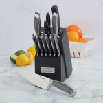 Cuisinart® JUEGO DE CUCHILLOS DE ACERO INOXIDABLE CON BLOQUE DE 13 PIEZAS N/A
