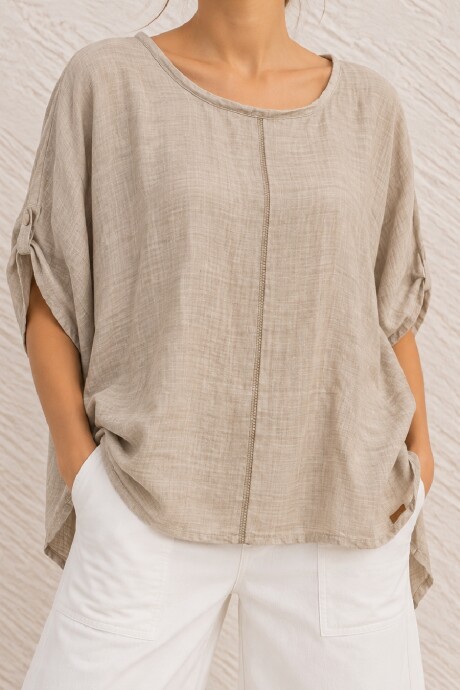 outlet Blusa Beige