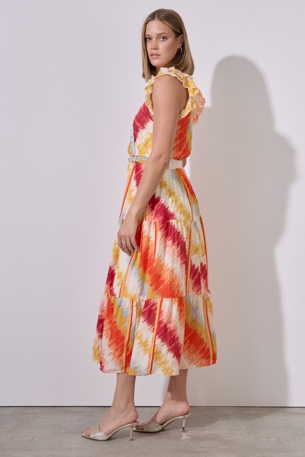 Vestido Sunset MULTI/ANARANJADO