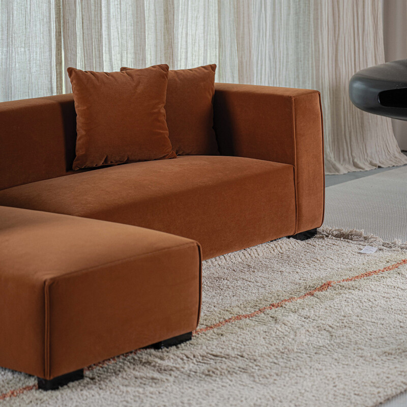 Sofá Nashville Caramelo - Chaise derecho