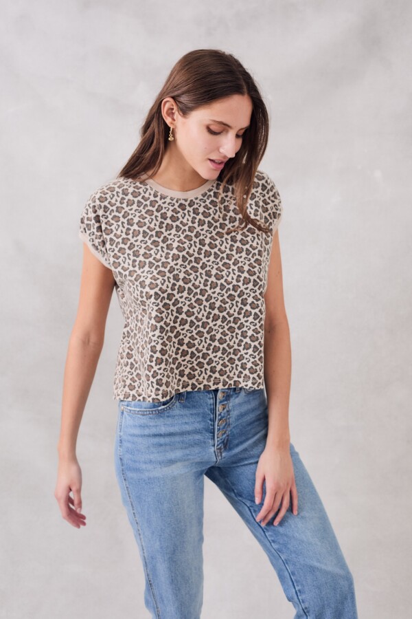 Remera Animal Print Multi